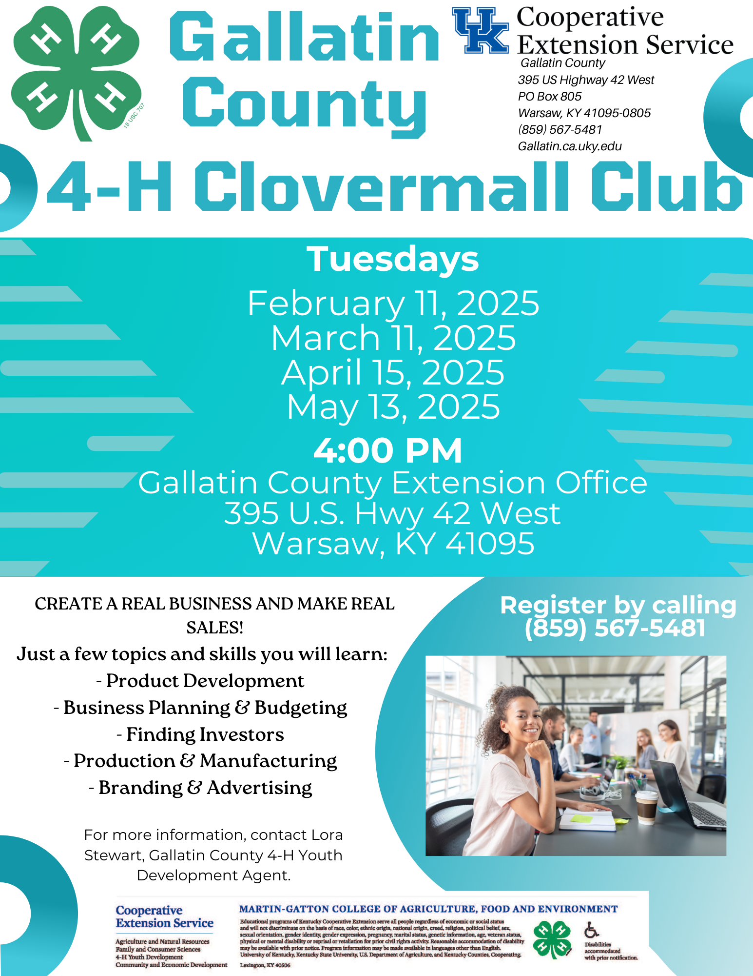 4-H Clovermall Club Flyer 2025