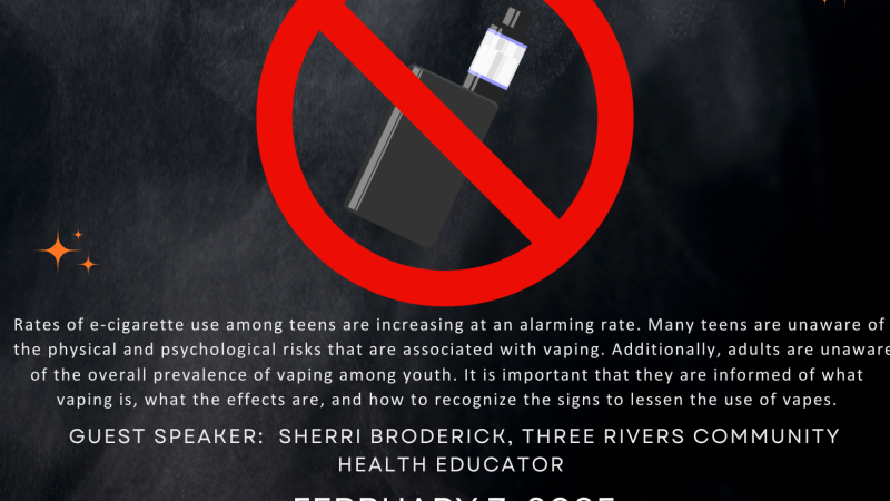 The Truth about Vaping Program Flyer 2.7.24