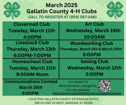 Gallatin County 4-H March 2025